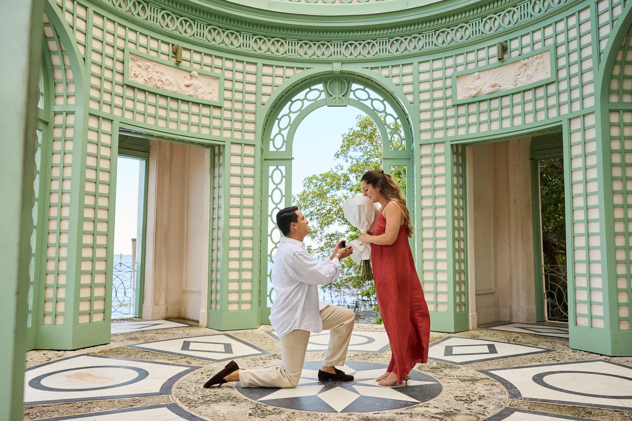 Proposal in the formal gardens of Vizcaya